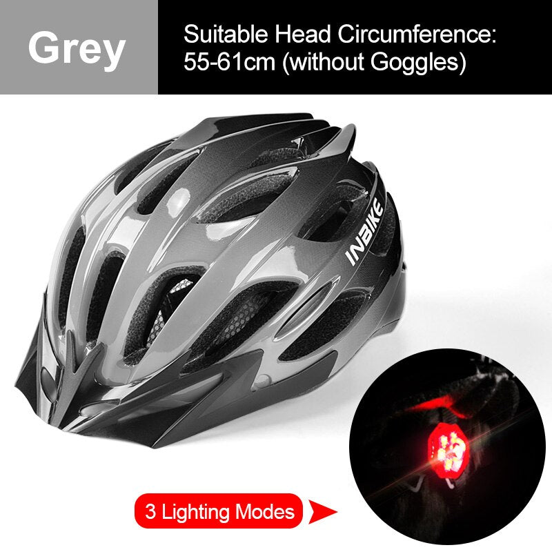 Light Bicycle Helmet Safe Hat For Men Women Ultralight MTB Bike Helmet with Taillight