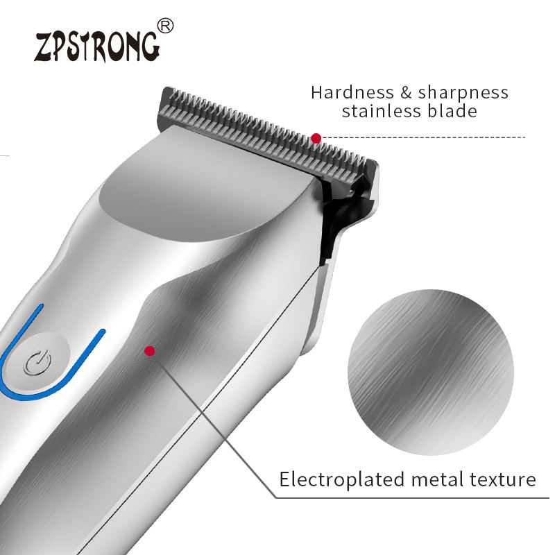 Metal Professional Trimmer Hairdresser Men&#39;s Wireless Rechargeable Electric Clippers