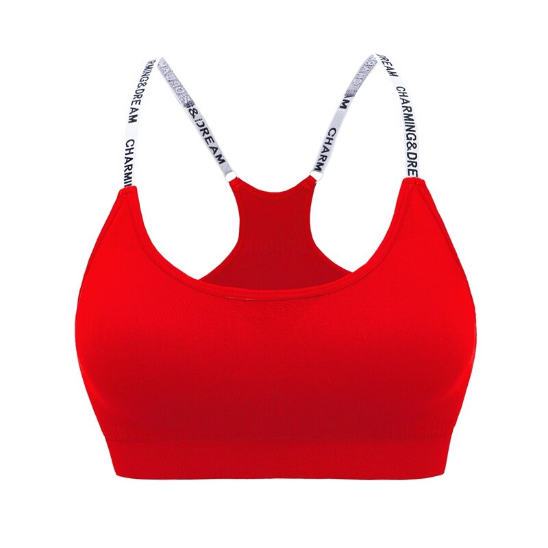 MAIJION Women Absorb Sweat Breathable Sports Bra Shockproof Padded Athletic