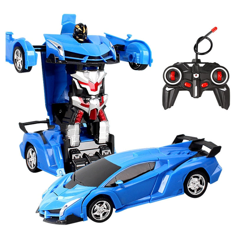 RC Car Transformation Robots Sports Vehicle Model Robots Toys Remote Cool