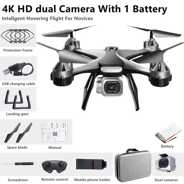 New JC801 UAV HD Professional Dual Camera Remote Control Helicopter 4K Dual Camera Drone Aerial