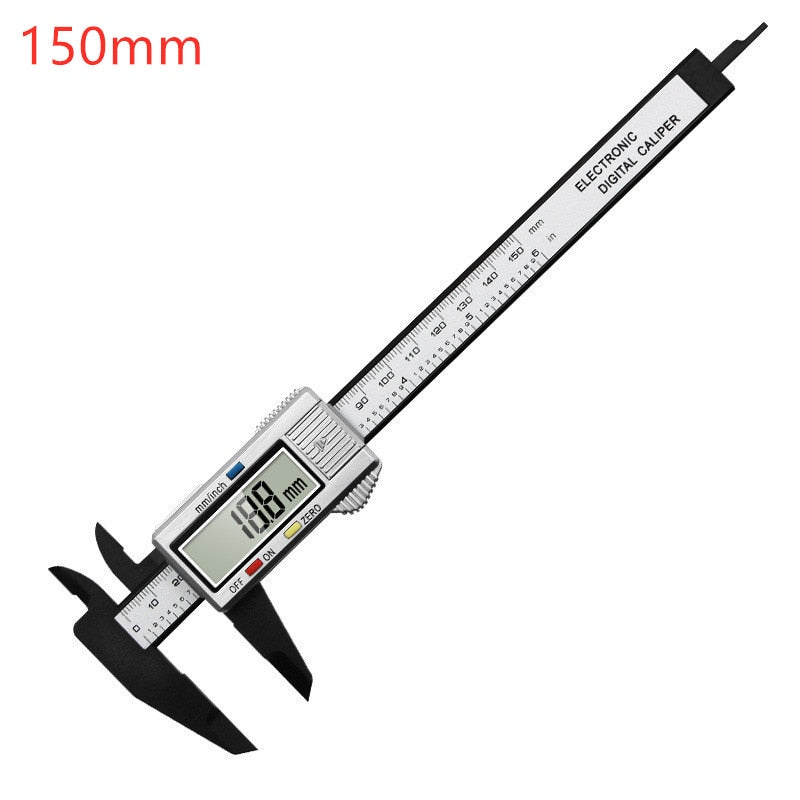 150mm 100mm Electronic Digital Caliper Carbon Fiber Dial Vernier Caliper Gauge Micrometer