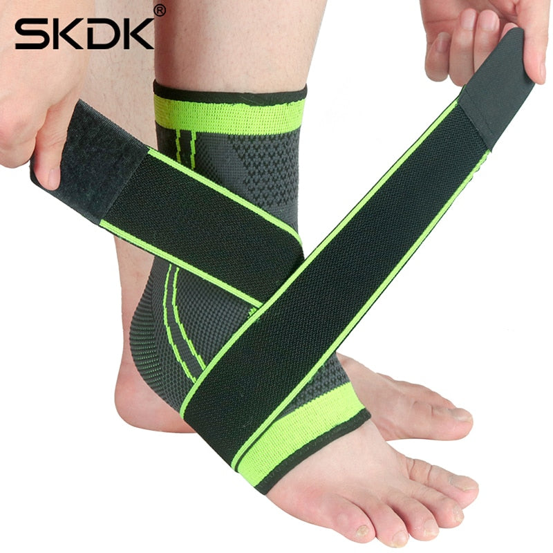 SKDK 1PC 3D Pressurized Bandage Ankle Support Wrist Foot Strap Sleeves Belt Elastic