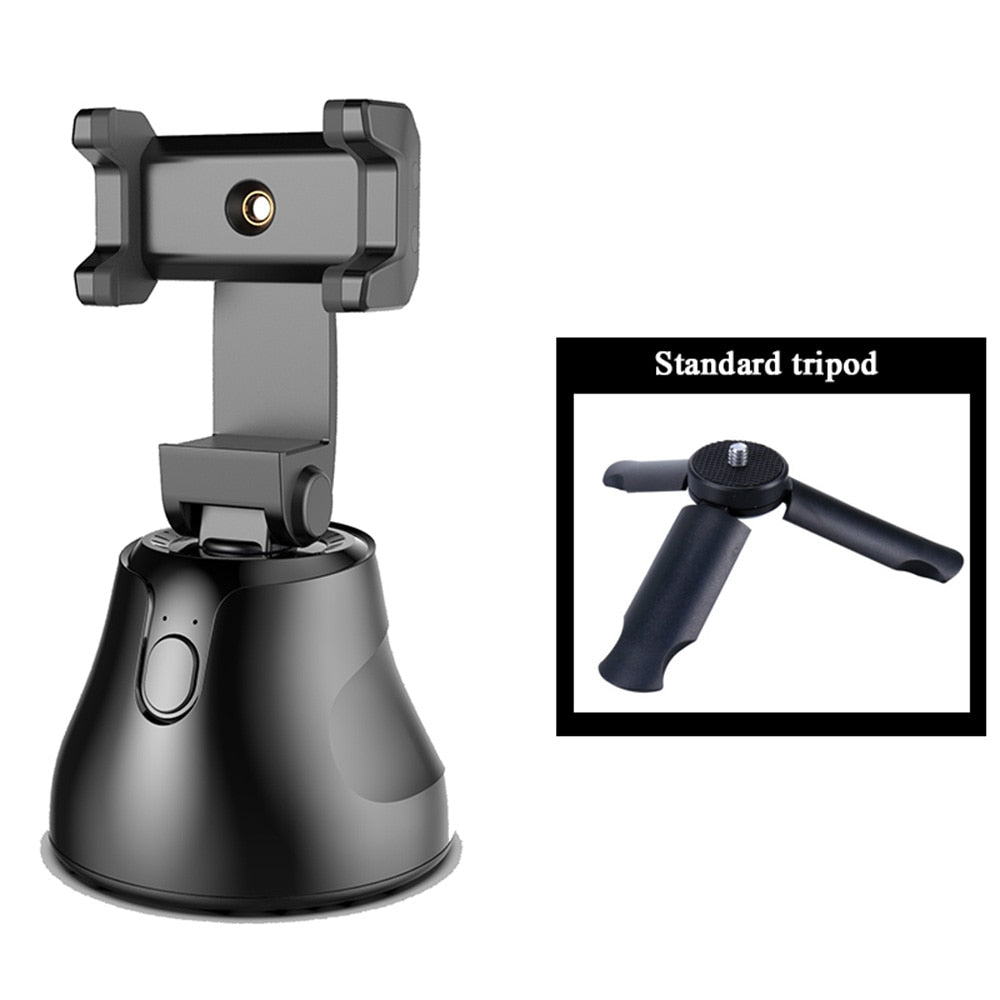 Smart Portable Selfie Stick,360°Rotation Auto Face Object Tracking Camera Tripod Holder