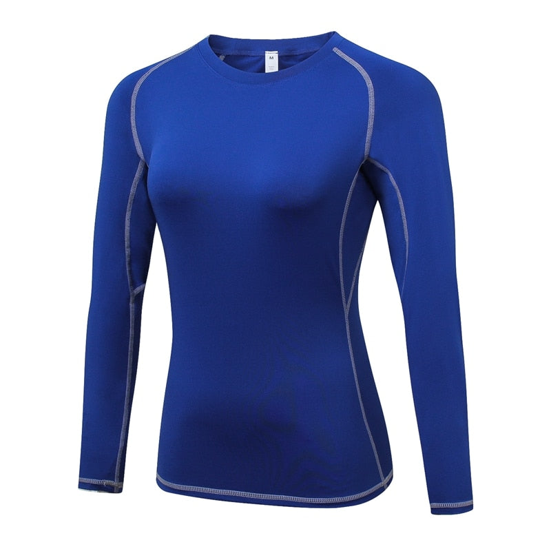 New Women Gym Casual Yogawear Yoga Shirts Long Sleeve Workout Tops Fitness