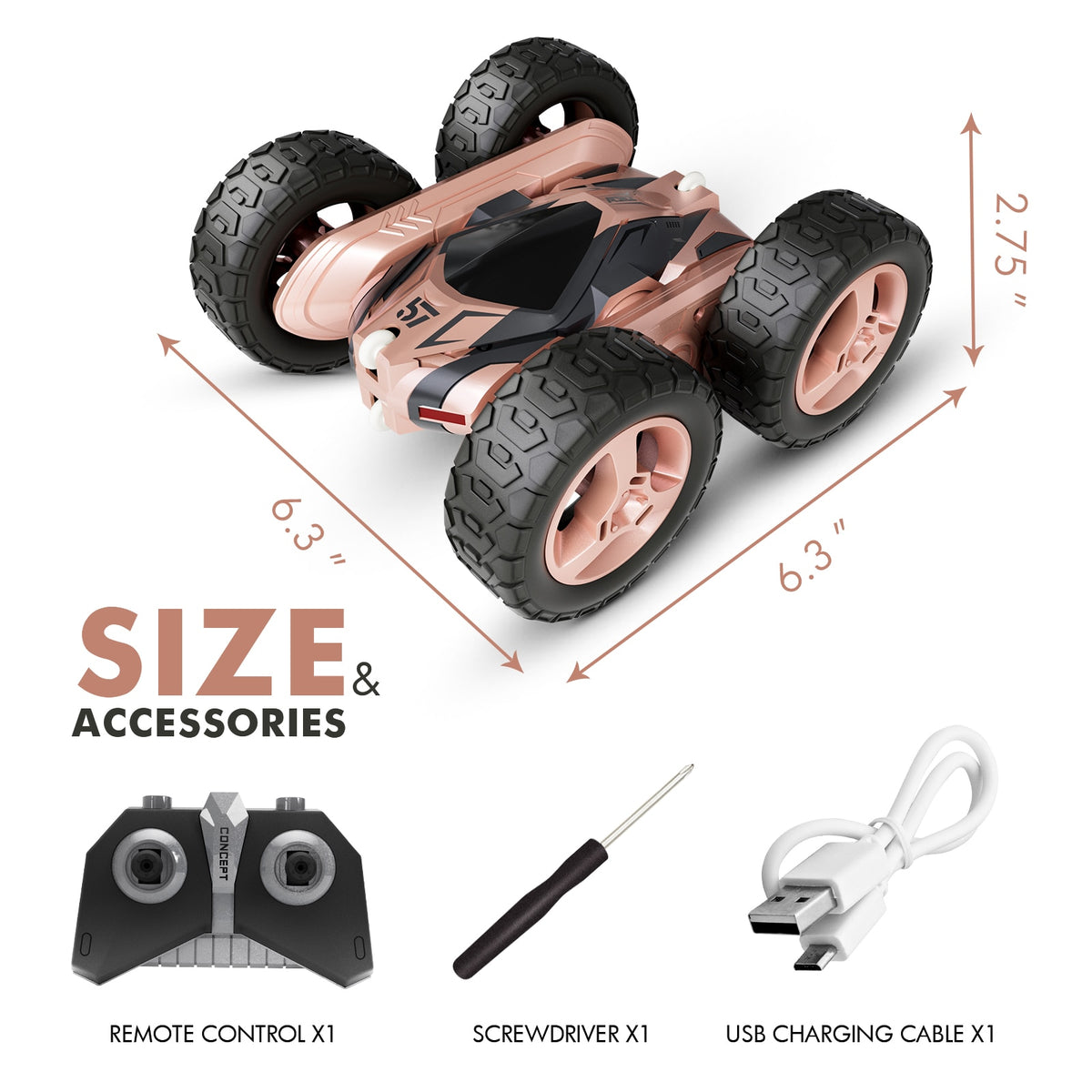 Sinovan RC Stunt Car 2.4G 4CH Drift] Deformation Buggy Roll Car Flip 360 Degree Rotating Vehicle