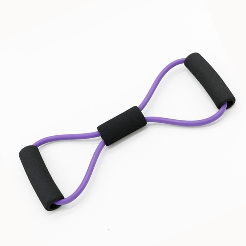 Fitness Rope Resistance Bands 8 Word Rubber Bands for Fitness Elastic Band Fitness