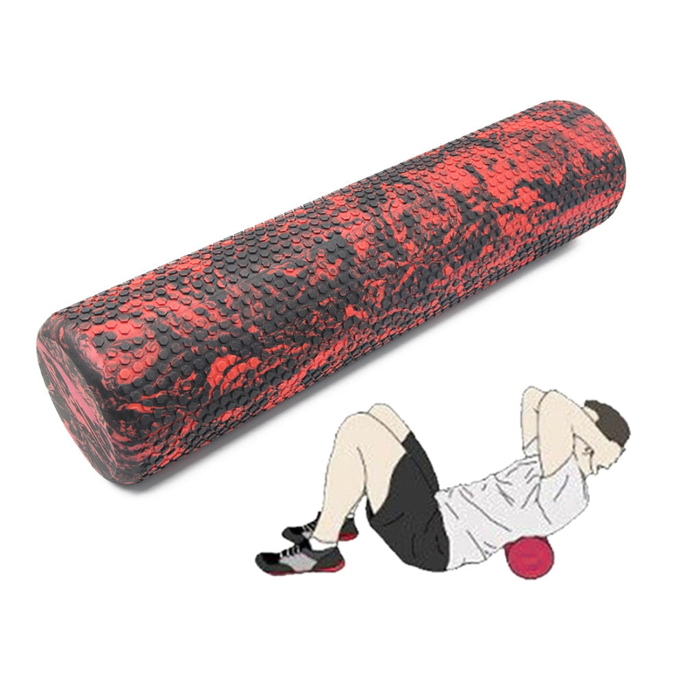 60/45cm Yoga Block Pilates Foam Roller Trigger Point Massage Roller Muscle Tissue for Fitness Gym