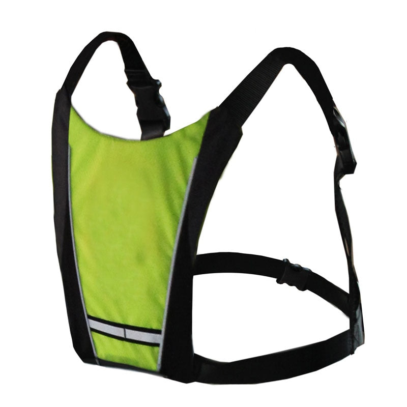 Unisex Wireless Reflective Cycling Vest 4 LED Turn Signal Light Vest USB Rechargeable Backpack