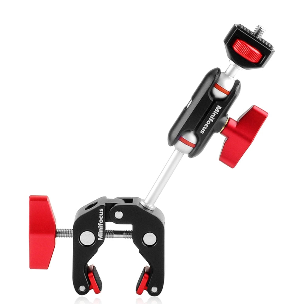 11inch Adjustable Articulating Super Clamp for Camera Cage Rig LED Video Light Monitor Tripod Gimbal