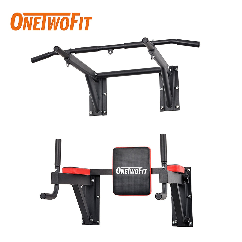 OneTwoFit Pull Up Bar Traction bar Wall Pull-up Bar Sport Gym Equipment Fitness