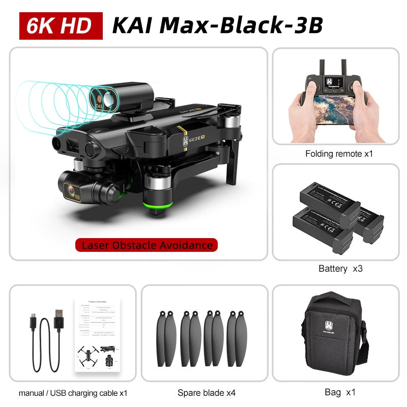 HKNA KAI ONE PRO MAX GPS Drone 4K Profesional 8K HD Dual Camera Dron