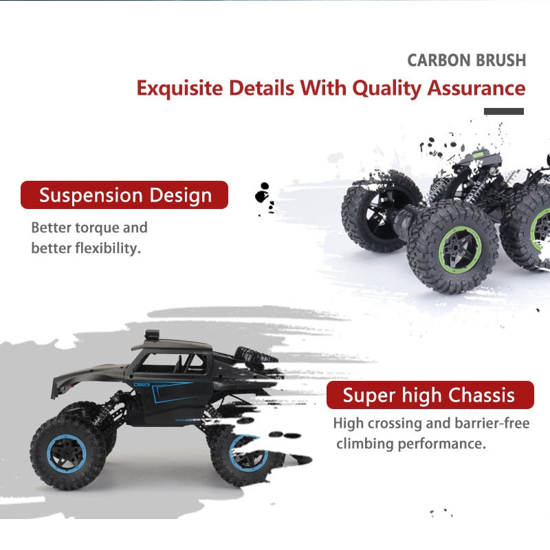 LBLA C12 Big Size 39CM 1:12 RC Car 6WD 2.4Ghz Remote Control Crawler