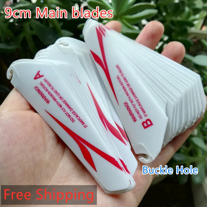 4pcs AB 9CM spare blades Fans Props for r/c mini rc Drone Copter Toys Spare Parts