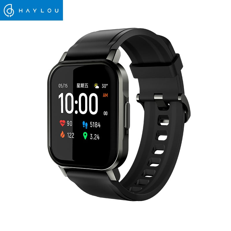 Original Haylou LS02 Smart Watch Men ,IP68 Waterproof ,12 Sport Models,Bluetooth