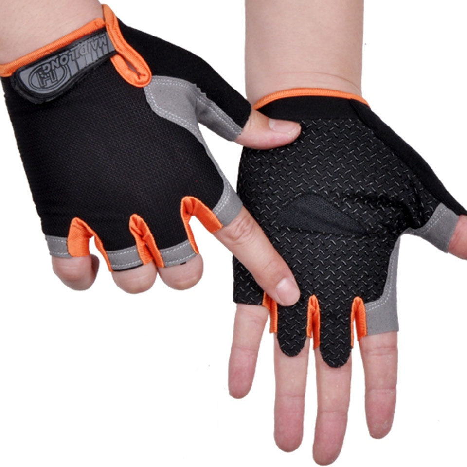 Sports Gym Gloves Men Fitness Training Exercise Anti Slip Weight Lifting Gloves Half Finger