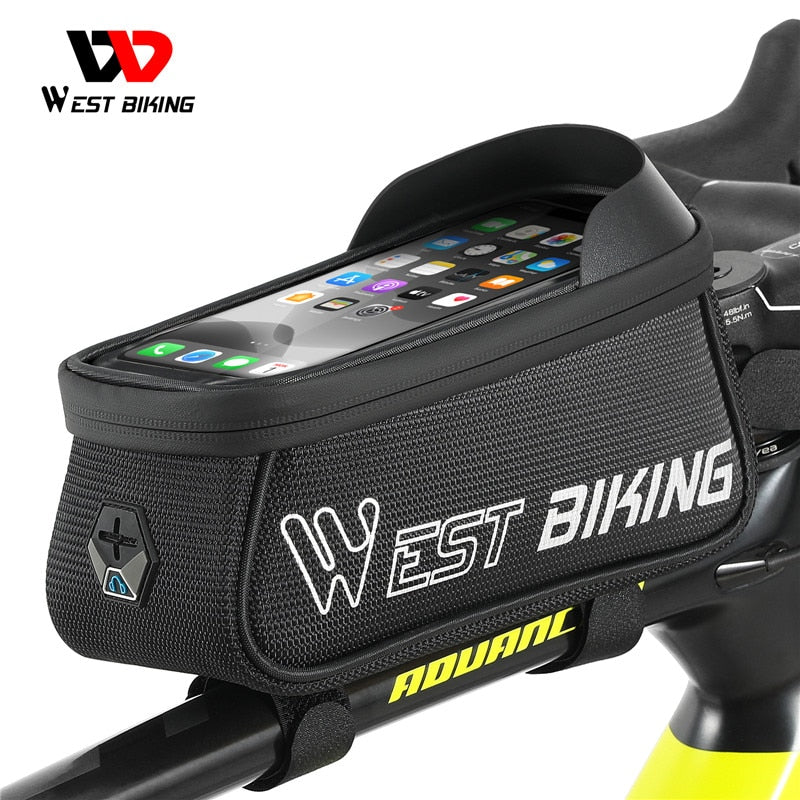 Bag Sensitive Touch Screen Bike Phone Bag Front Frame Reflective MTB Road Cycling Accessories