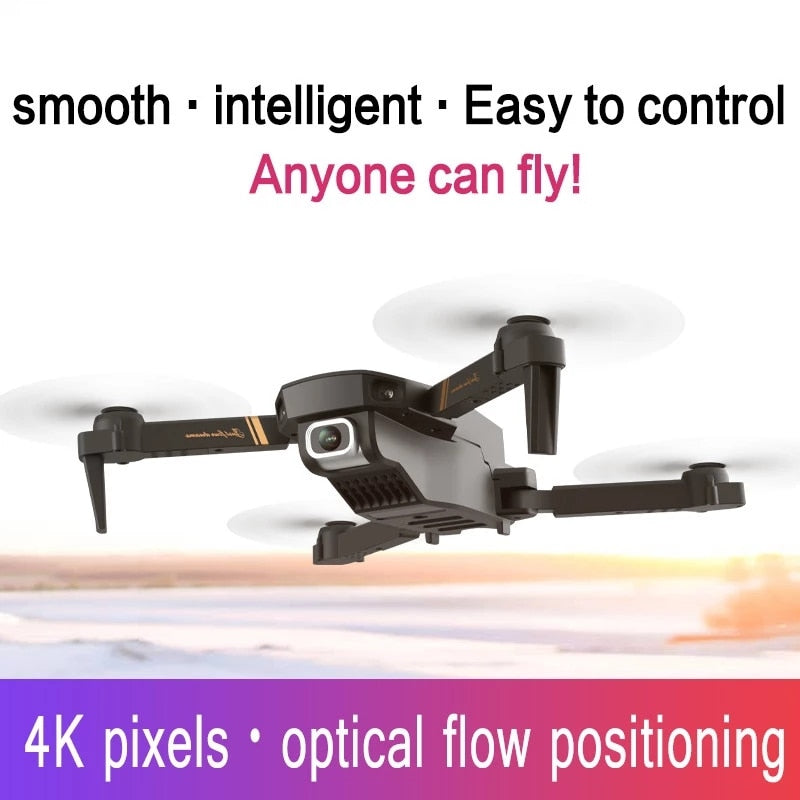 4k HD Wide Angle Camera 1080P WiFi fpv Drone Dual Camera Quadcopter