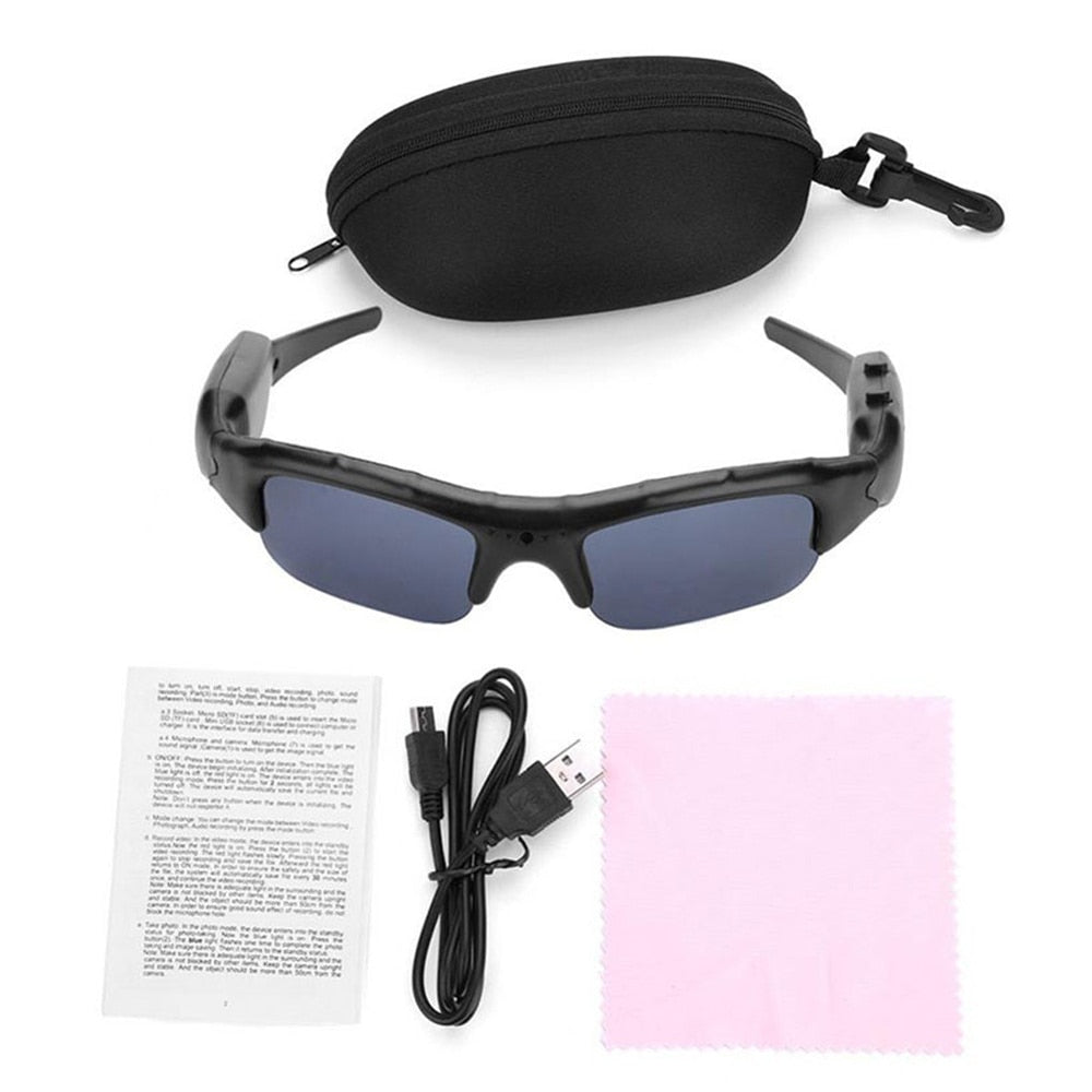 Mini Sun Camera Glasses Eyewear Digital Video Recorder Spy Glasses with Camera