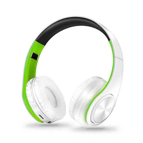 HIFI Stereo Earphones Bluetooth Headphone Music Headset FM and Support SD Card