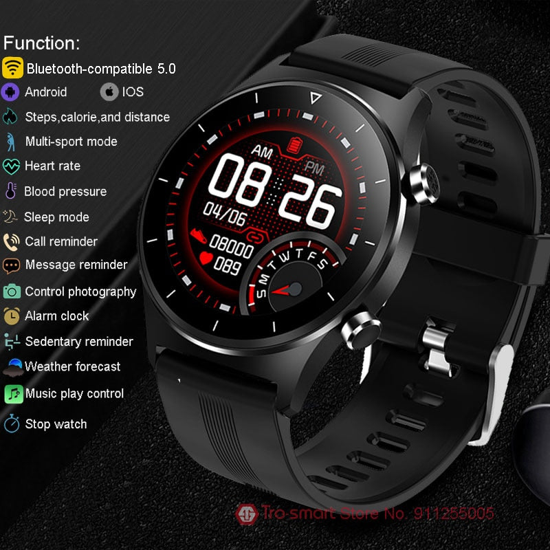 New 2021 Smart Watch Men Male Smartwatch Electronics Smart Clock For Android IOS