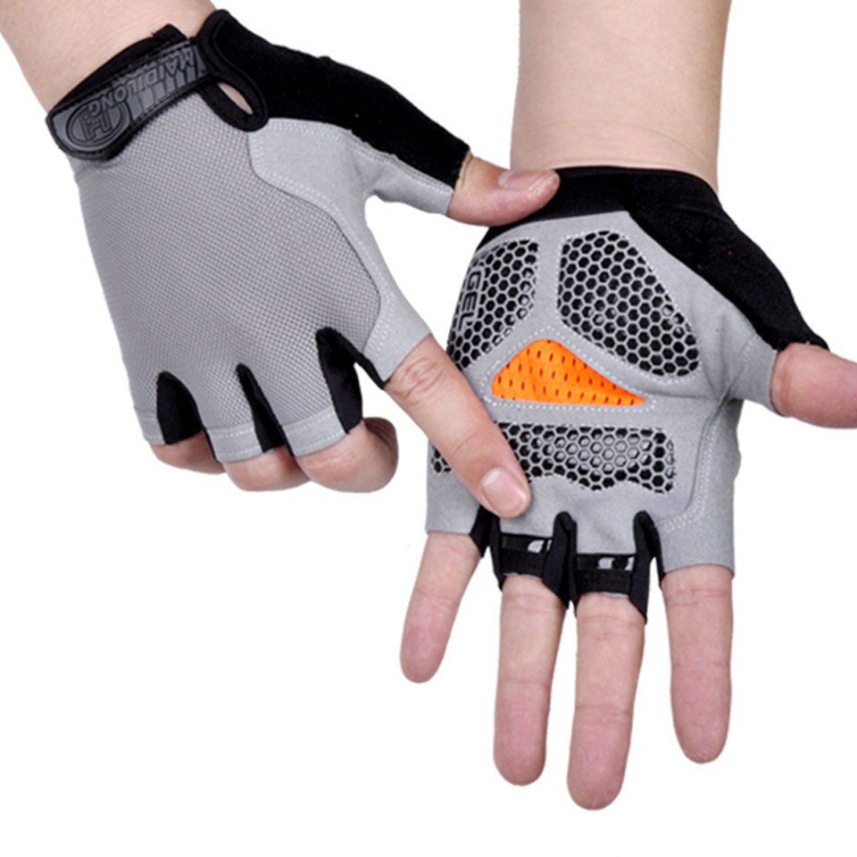 Sports Gym Gloves Men Fitness Training Exercise Anti Slip Weight Lifting Gloves Half Finger