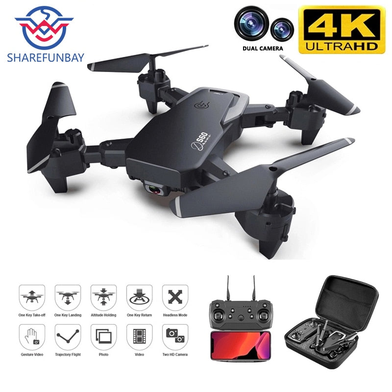 2022 NEW Rc Drone 4k HD Wide Angle Camera 1080P WiFi fpv Dual Camera Quadcopter Real-time