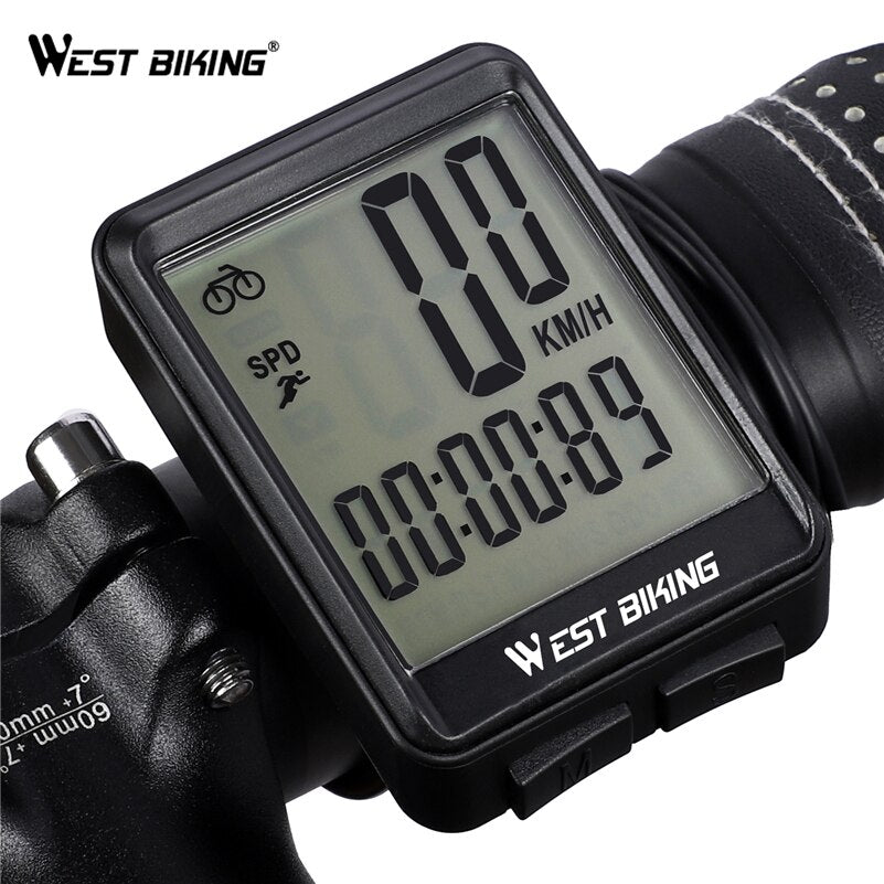 Computer MTB Road Wired Cycling Odometer Waterproof Backlight Bike Speedometer LED