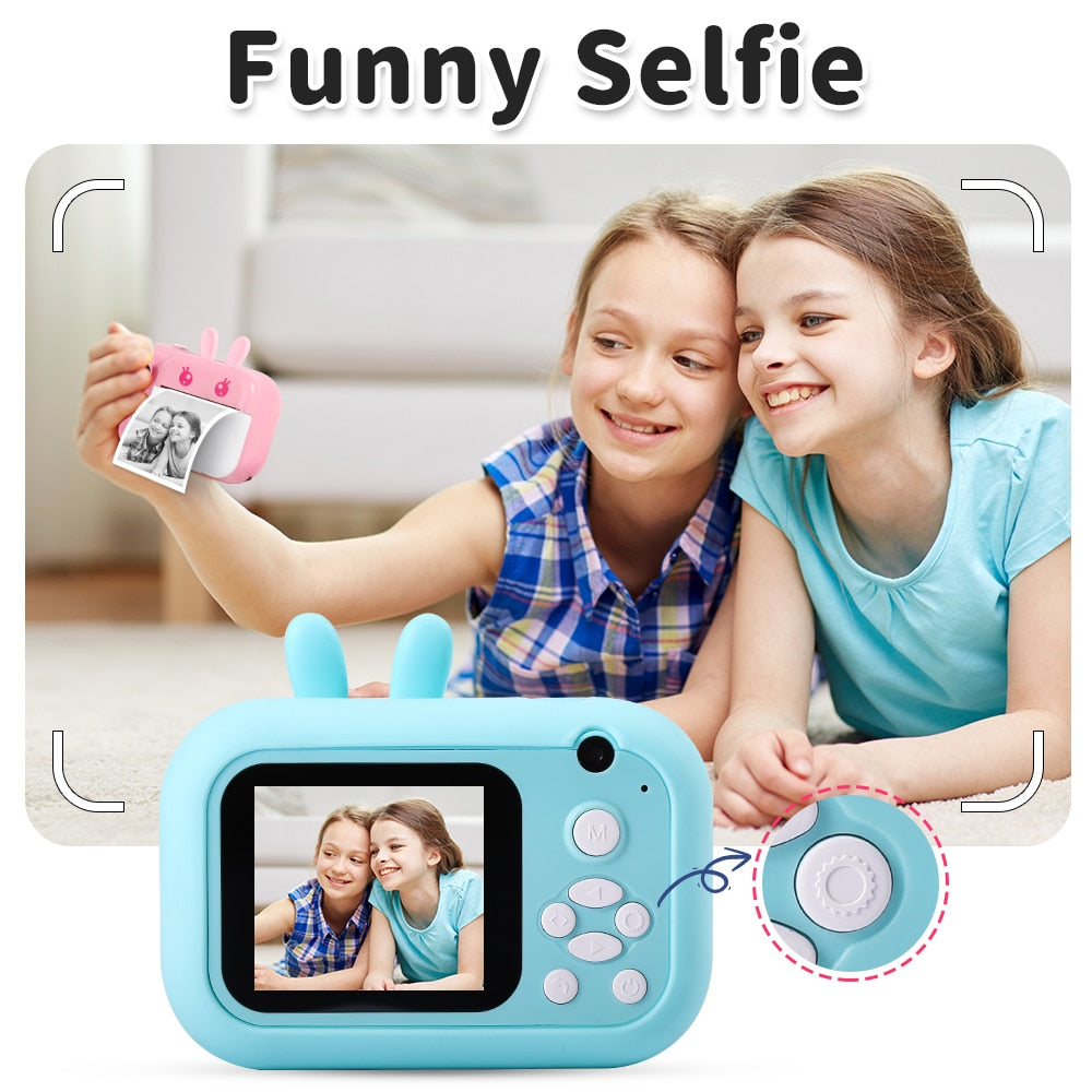 Minibear Children Camera For Kids Instant Camera 1080P Digital Camera For Children