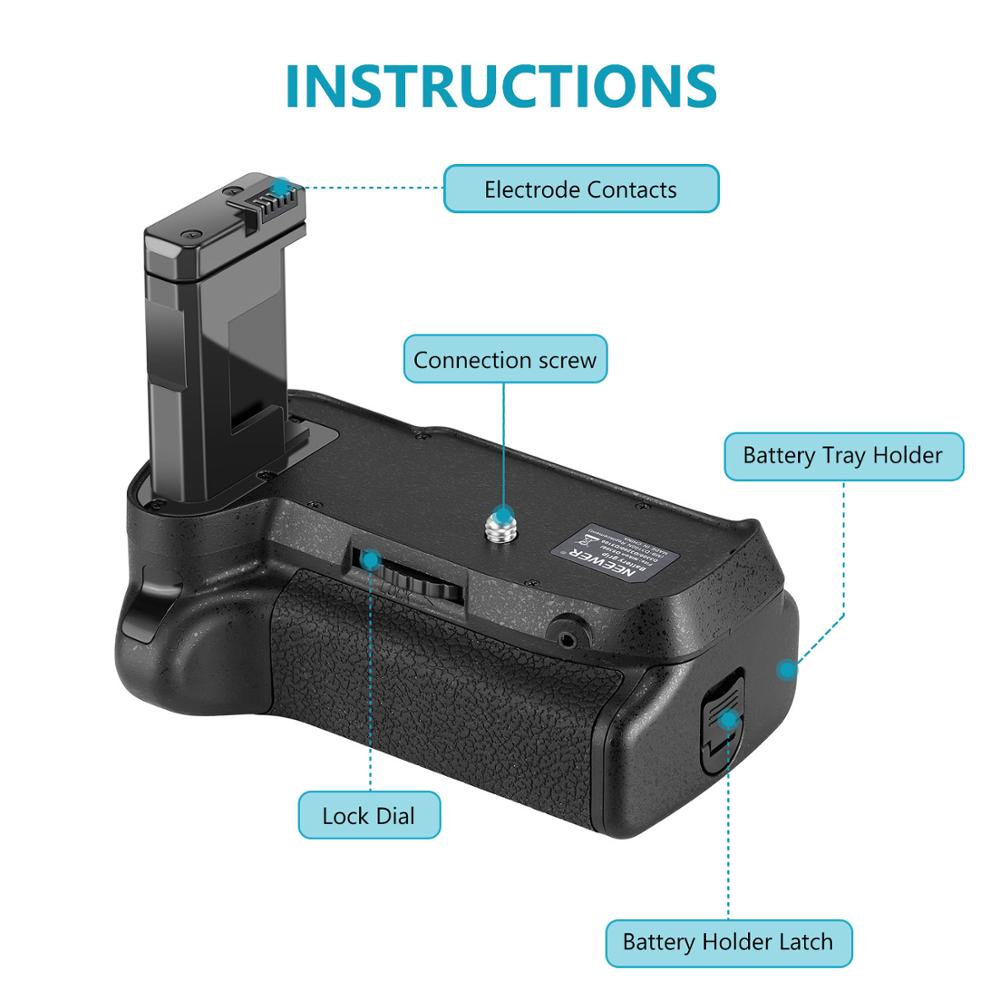 Neewer Professional Vertical Battery Grip Replacement for Nikon SLR Digital Camera