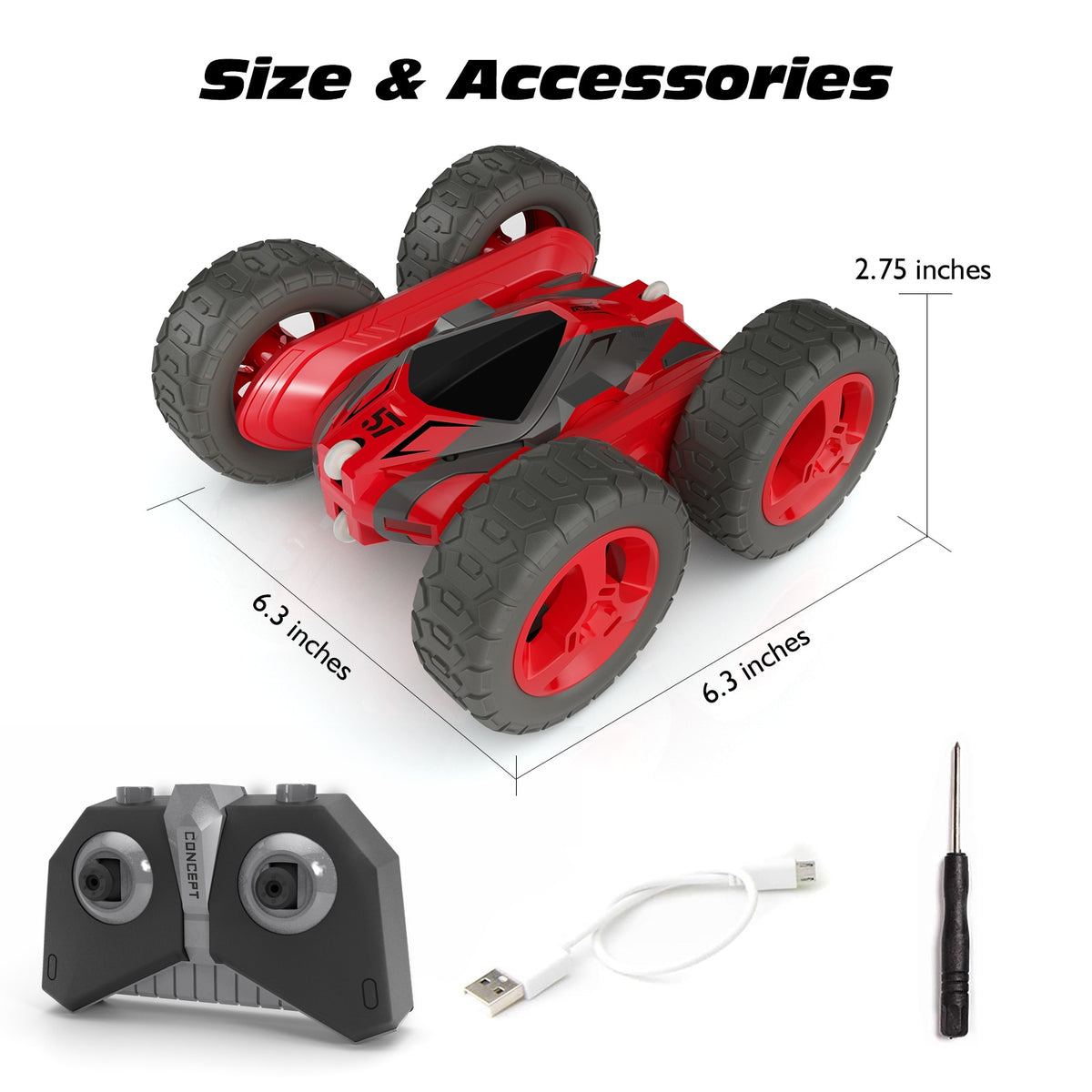 Sinovan RC Stunt Car 2.4G 4CH Drift] Deformation Buggy Roll Car Flip 360 Degree Rotating Vehicle