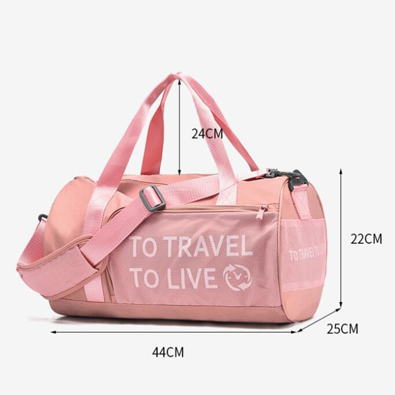 Gym Bag Women Training Sport Bag For Women Fitness Yoga Bag Dry and Wet Separation