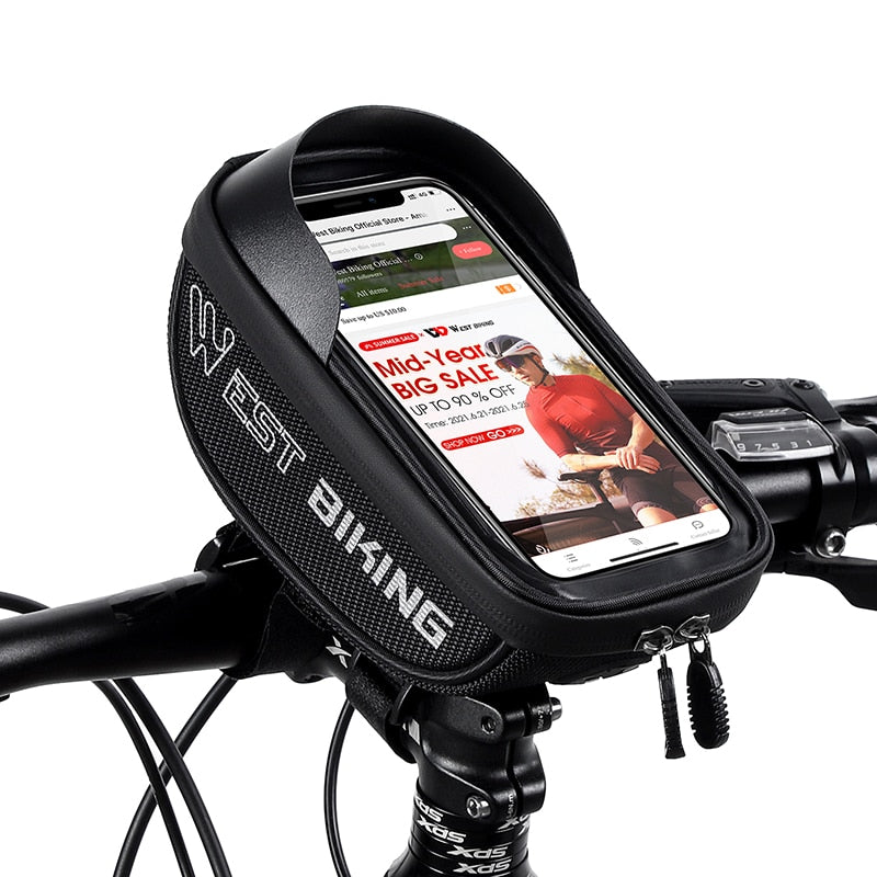 Bag Sensitive Touch Screen Bike Phone Bag Front Frame Reflective MTB Road Cycling Accessories