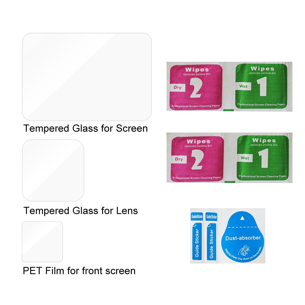 Tempered Glass Screen Protector for GoPro Hero 8 Black Lens Protection Protective Film