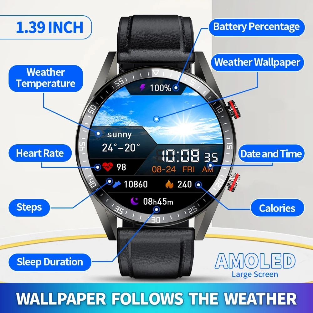 2022 New 454*454 Screen Smart Watch Always Display The Time Bluetooth Call Local Music Smartwatch