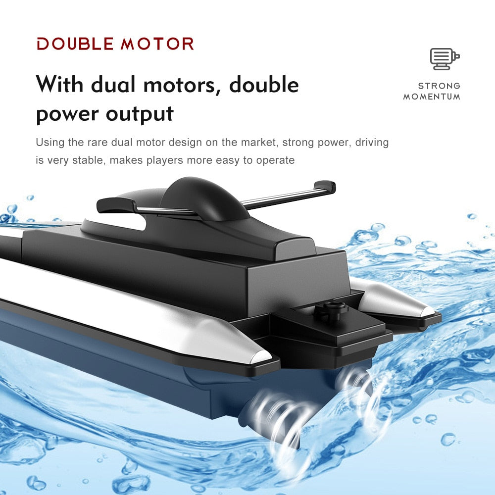 Racing Boat Waterproof Rechargeable Model Electric Radio Remote Control Speedboat