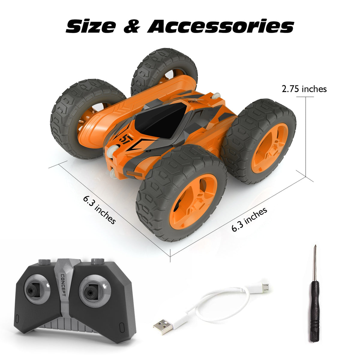 Sinovan RC Stunt Car 2.4G 4CH Drift] Deformation Buggy Roll Car Flip 360 Degree Rotating Vehicle