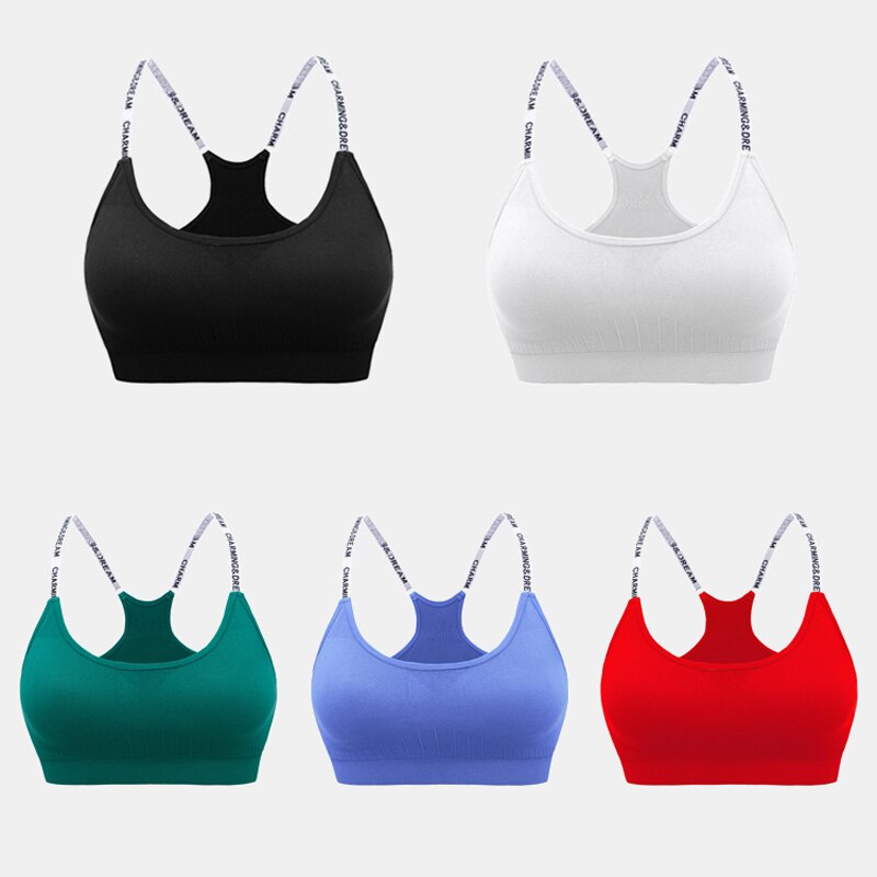 MAIJION Women Absorb Sweat Breathable Sports Bra Shockproof Padded Athletic