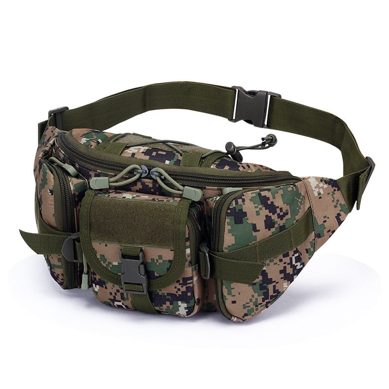 Tactical Waist Bag Fishing Pouch Outdoor Hiking Large-Capacity Waterproof Utility Pouch