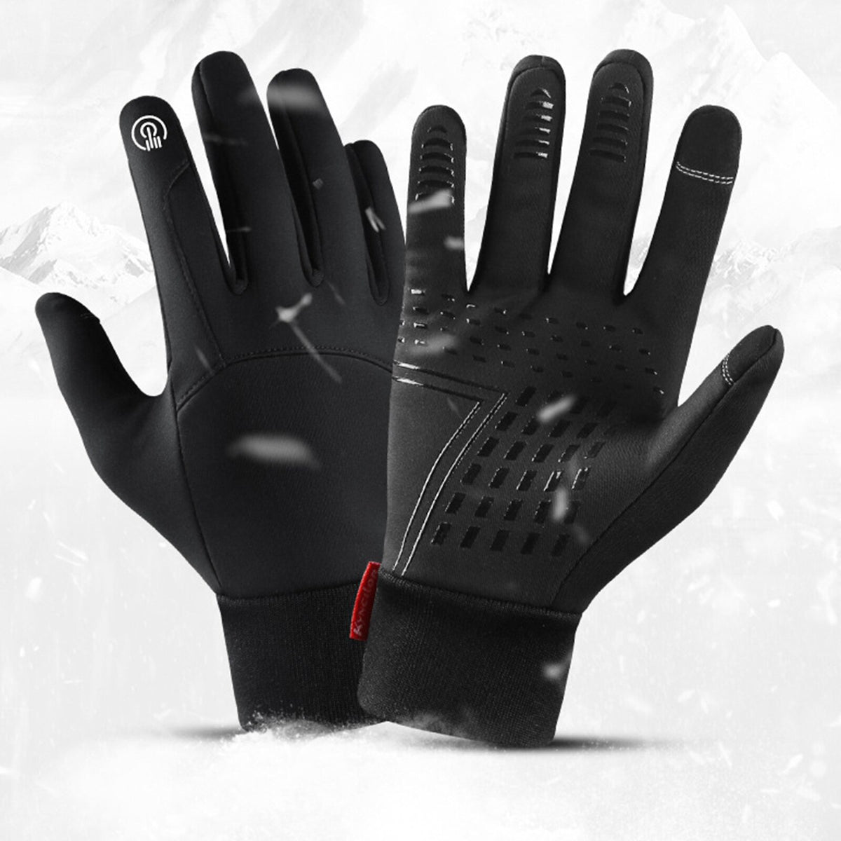 Waterproof Winter Warm Gloves Cycling Glove Anti-slip Thermal Fleece Touch Screen