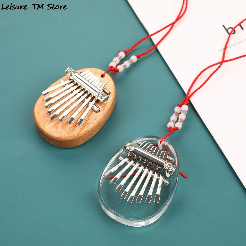 8 Keys Mini Kalimba Thumb Piano Finger Keyboard Pendant Creative