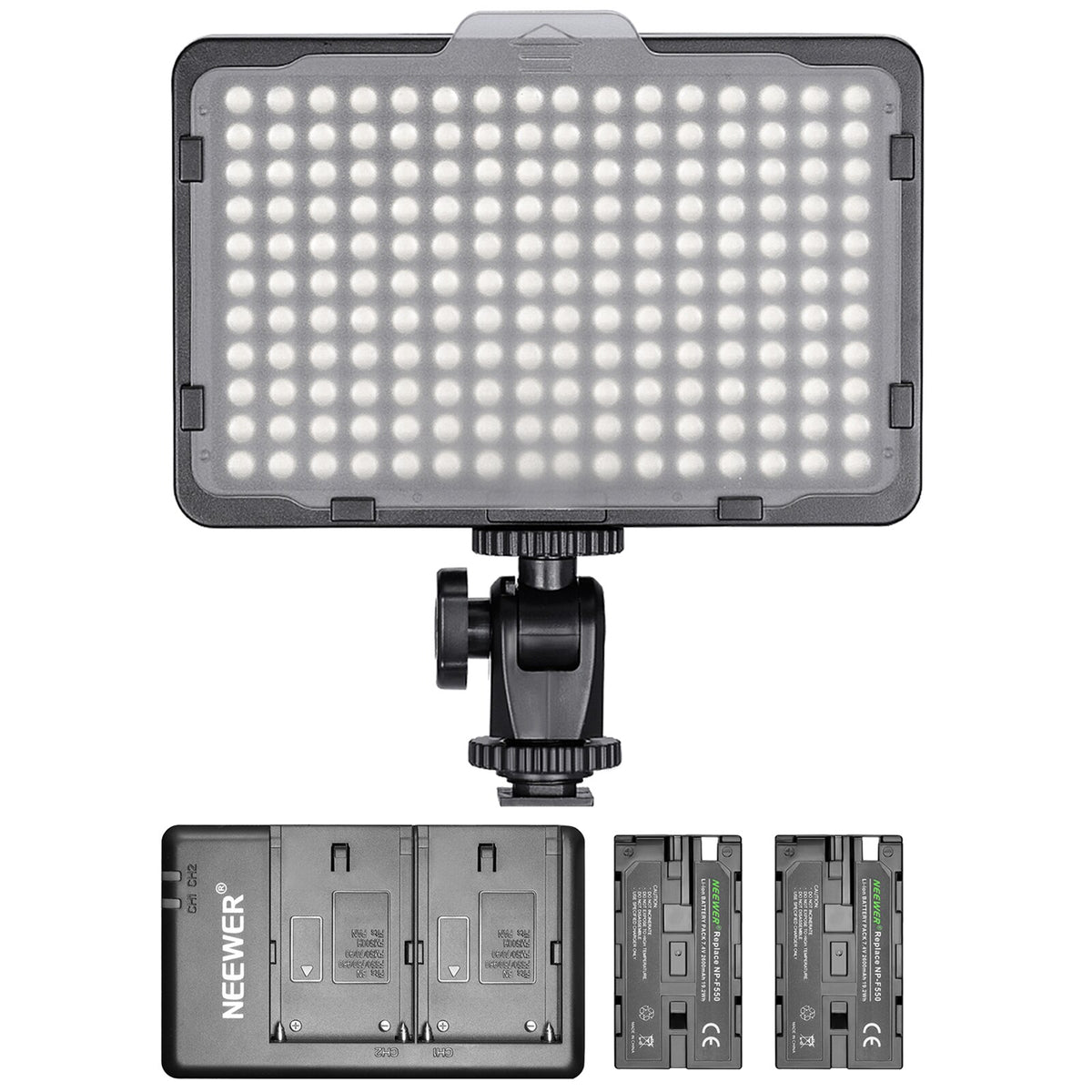 Neewer Photo Studio 176 LED Ultra Bright Dimmable on Camera Video Light