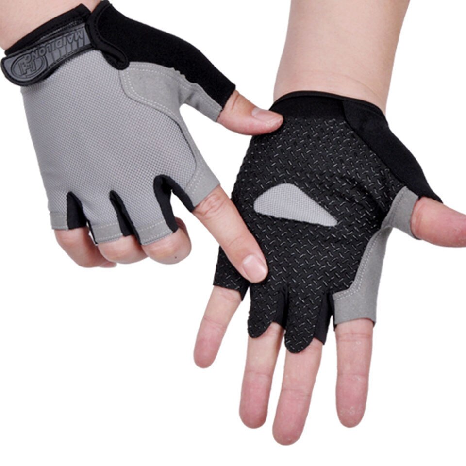 Sports Gym Gloves Men Fitness Training Exercise Anti Slip Weight Lifting Gloves Half Finger