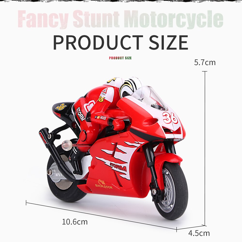 Cool Mini Kids Motorcycle Electric Remote Control RC Recharge 2.4Ghz Racing Motorbike Toys