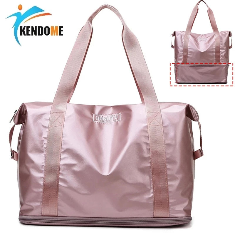 Yoga Fitness Gym Bags Women&#39;s Pink Sports Bolsos for Gym Swimming bag Dry