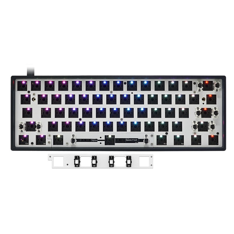 Custom mechanical keyboard rgb switch leds hot swapping socket powerful software