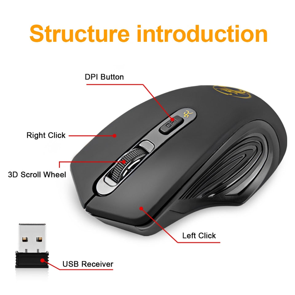 Mouse USB Computer Mouse Silent Ergonomic Mouse 2000 DPI Optical Mause Gamer