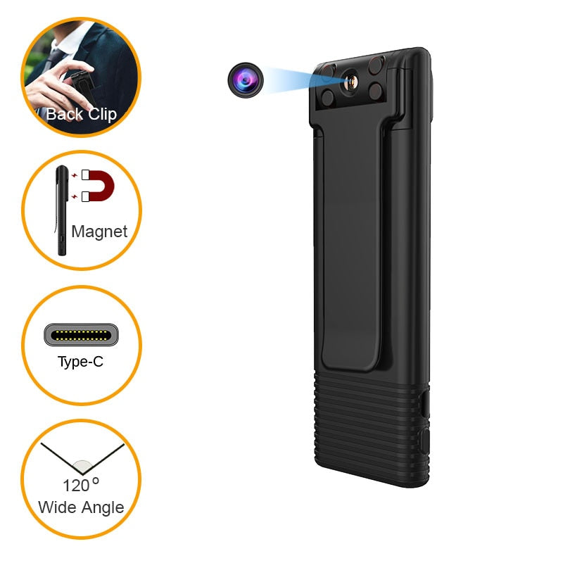 JOZUZE B21 HD 1080P Mini Camera Portable Digital Video Recorder Body Camera