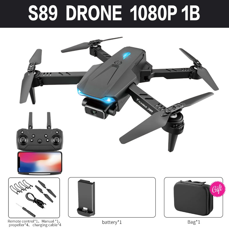 2022 New Mini Drone S89 pro 4k Profesional HD Dual Camera WiFi  Fpv Drones