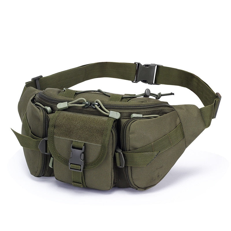 Tactical Waist Bag Fishing Pouch Outdoor Hiking Large-Capacity Waterproof Utility Pouch